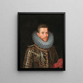 Circle of Frans Pourbus II - Portrait Of Archduke Albert Of Austria 15591621 In Armour.webp