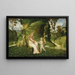 Venere e Cupido in un paesaggio - Cerchio di Giorgione — quadro incorniciato alla parete