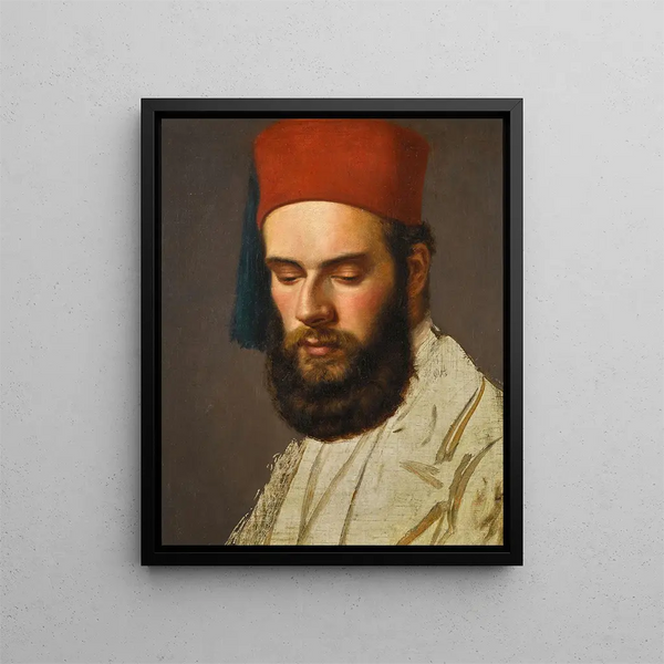 Studio di un gentiluomo - Cerchio di Horace Vernet — quadro incorniciato alla parete