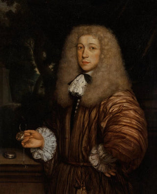 Circle of John Michael Wright - Gentleman with Watch.webp