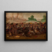 L'incendio di Gerusalemme dell'esercito di Nabucodonosor - Cerchio di Juan de la Corte — quadro incorniciato alla parete