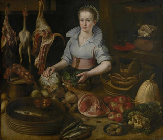 Circle of Lucas van Valckenborch - The Kitchen Maid.webp