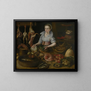 Circle of Lucas van Valckenborch - The Kitchen Maid.webp
