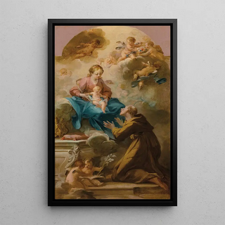 Circle of MichelFranois DandrBardon - The Virgin and Child appearing to a Franciscan Saint.webp