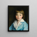 Ritratto di un ragazzo in blu - Cerchio di Pierre-Auguste Renoir — quadro incorniciato alla parete