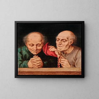 Circle of Quentin Metsys - Two Men At Prayer.webp