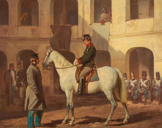 Circle of Wilhelm Richter - In The Barracks.webp