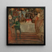 Circo davanti il piccolo teatro - Witold Wojtkiewicz — quadro incorniciato alla parete