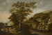 Paesaggio del Reno con una cascata - Claes Jansz van der Willigen — vista dell’opera