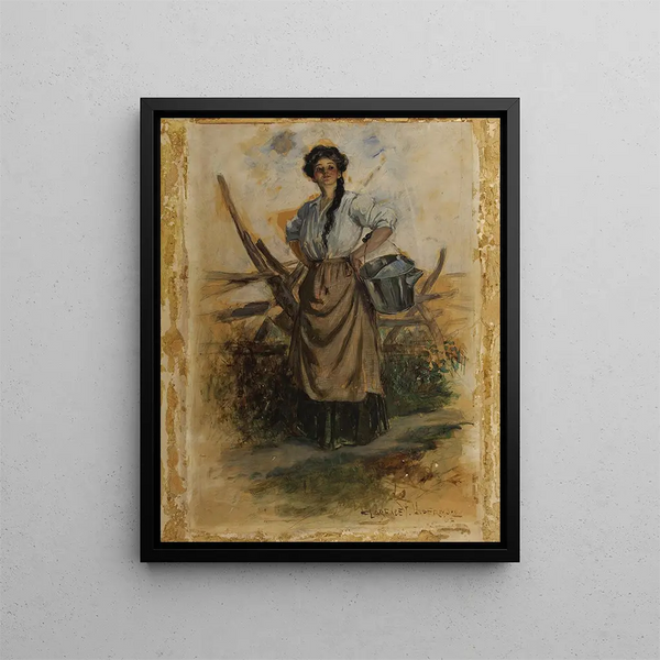 Laitière - Clarence F. Underwood — quadro incorniciato alla parete