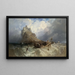 Mont Saint-Michel, Cornovaglie - Clarkson Stanfield — quadro incorniciato alla parete