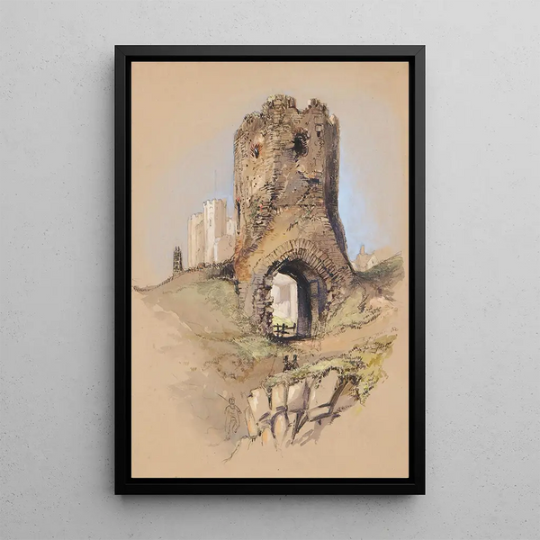 Riproduzione del dipinto Porta in rovina del castello di Dover - Clarkson Stanfield