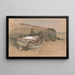 Studio di una barca da pesca arenata - Clarkson Stanfield — quadro incorniciato alla parete