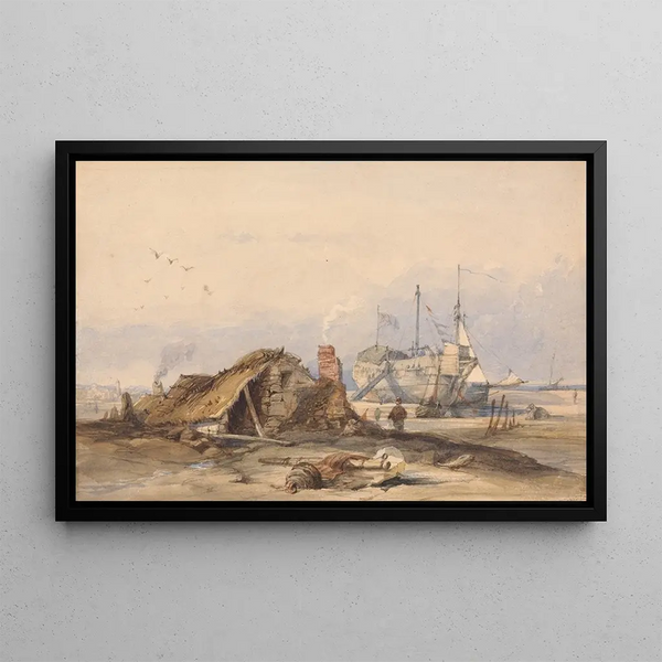 La Station de blocus, Rye - Clarkson Stanfield — quadro incorniciato alla parete