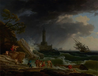 ClaudeJoseph Vernet - A Storm on a Mediterranean Coast.webp