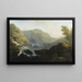 Disegnatori di fronte a una cascata ai piedi di Tivoli - Claude-Joseph Vernet — quadro incorniciato alla parete