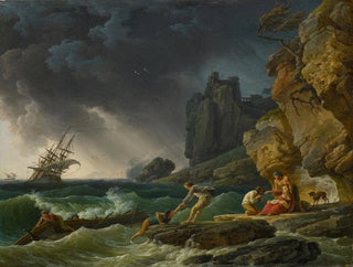 ClaudeJoseph Vernet - Stormy seas with castaways.webp