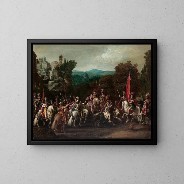 Partenza delle Amazoni - Claude Druet — quadro incorniciato alla parete