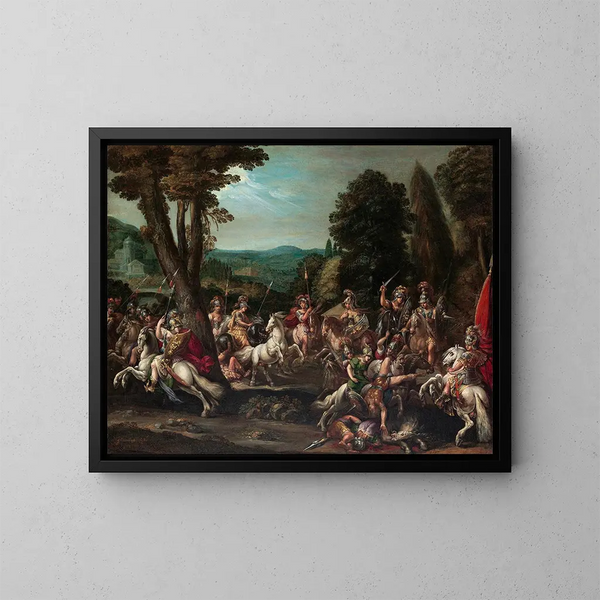 Triomphe des Amazones - Claude Druet — quadro incorniciato alla parete
