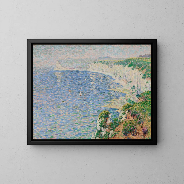 Una vista delle scogliere di Étretat - Claude-Émile Schuffenecker — quadro incorniciato alla parete
