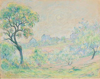 Claude Emile Schuffenecker - Paysage avec maisons au fond.webp
