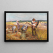 La Moisson du blé - Claude Firmin — quadro incorniciato alla parete