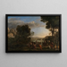 L'adorazione del vitello d'oro - Claude Lorrain — quadro incorniciato alla parete