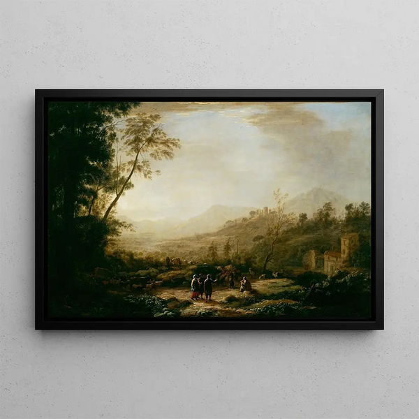 Lever de soleil - Claude Lorrain — quadro incorniciato alla parete