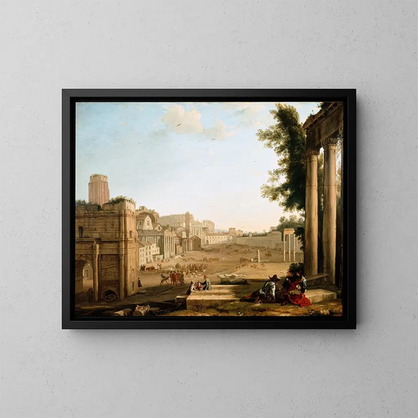 Le Campo Vaccino à Rome - Claude Lorrain — quadro incorniciato alla parete