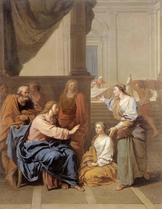 Claude Simpol - Le Christ chez Marthe et Marie.webp