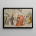 La regina Jeanne è impedita di accompagnare il principe di Viane a Barcellona - Claudi Lorenzale — quadro incorniciato alla parete