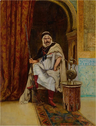 Clment Pujol de Guastavino - An Arab Guardsman at Rest.webp