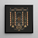Colonnade con fontane - Anonimo — quadro incorniciato alla parete
