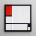 Riproduzione del dipinto Composition No I avec Rouge et Noir - Piet Mondrian