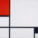 Riproduzione del dipinto Composition No I avec Rouge et Noir - Piet Mondrian