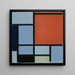 Composition - Piet Mondrian — quadro incorniciato alla parete