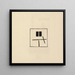 Composition con due rettangoli uguali e paralleli - Kazimir Malevich — quadro incorniciato alla parete