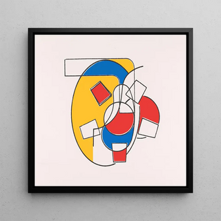 Composition avec ovales et rectangles - Anonyme