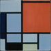 Riproduzione del dipinto Composition n° 1 Gris-Rouge - Piet Mondrian