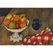 Riproduzione del dipinto di ciotola di frutta, vaso e tovagliolo - Suzanne Valadon