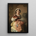 Alla fontana - Contessa Jeanne Bole — quadro incorniciato alla parete