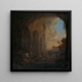 Conduttori con bestiame sotto un arco del Colosseo a Roma - Jan Asselijn — quadro incorniciato alla parete