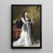 Dama nel boudoir - Conrad Kiesel — quadro incorniciato alla parete