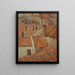 Tetti a Ostenda - Constant Permeke — quadro incorniciato alla parete