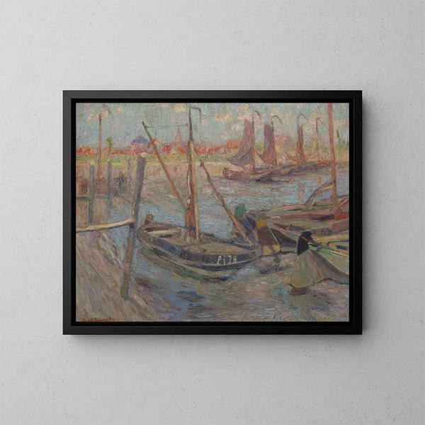 Havendok a Gand-Terneuzen - Constant Permeke — quadro incorniciato alla parete