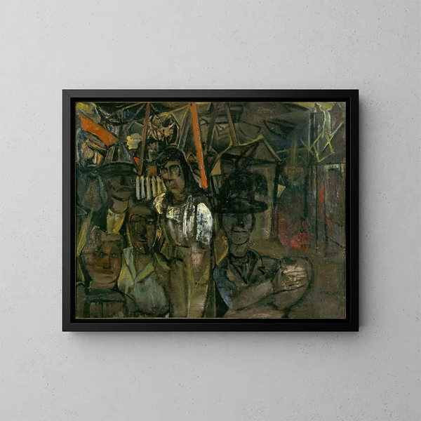 Fête foraine - Constant Permeke — quadro incorniciato alla parete