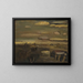 Paesaggio a febbraio - Constant Permeke — quadro incorniciato alla parete