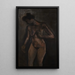 Nu con chignon - Constant Permeke — quadro incorniciato alla parete