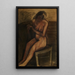 Nu seduto - Constant Permeke — quadro incorniciato alla parete