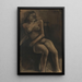 Nu seduto intitolato Zulma - Constant Permeke — quadro incorniciato alla parete